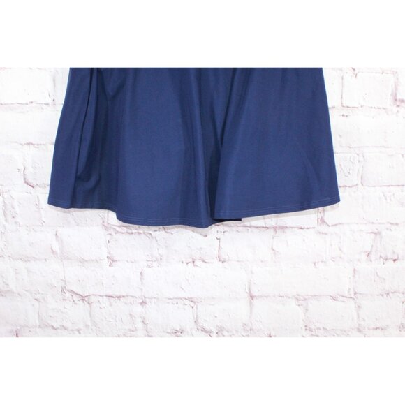 LL Bean Shaping Swimwear Swim Skirt Darkest Navy Size 14 - Picture 5 of 11